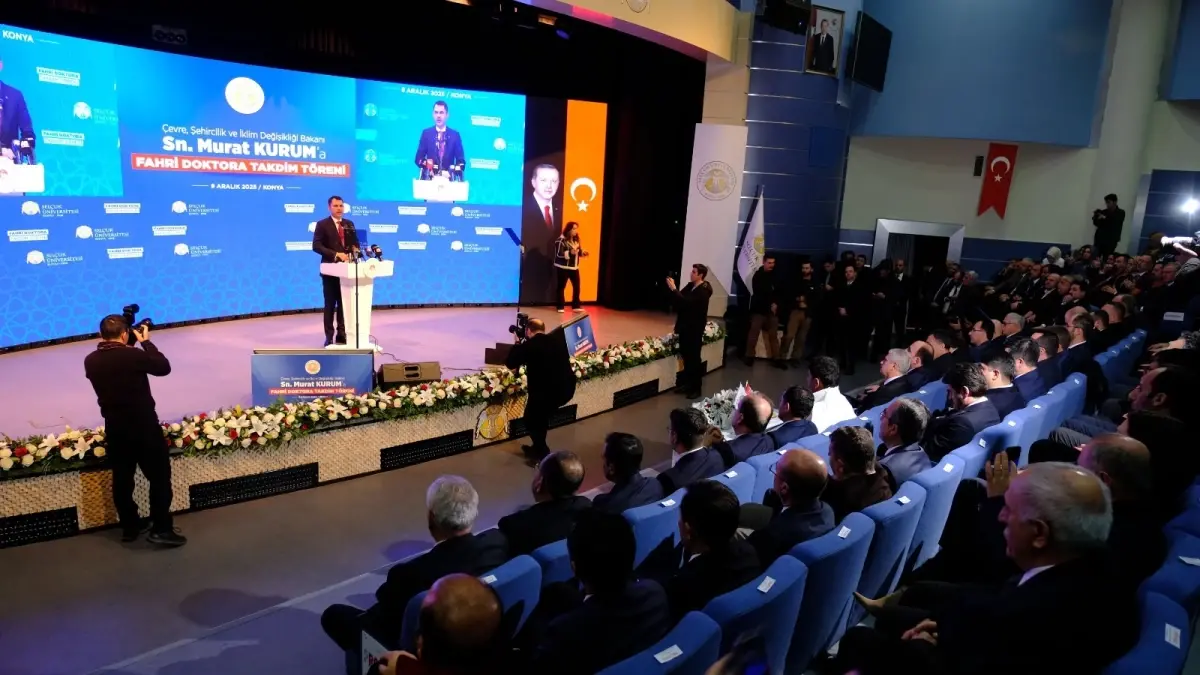 Murat Kurum’dan Selçuk Üniversitesi’nden Fahri Doktora ve Uluslararası İklim Liderliği Vurgusu