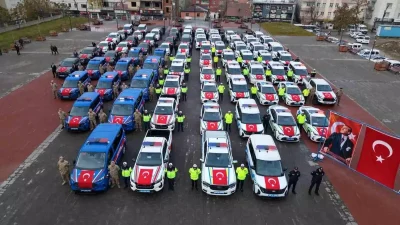 Muş’ta Güvenlik Güçlerine 78 Yeni Hizmet Aracı Teslim Töreni