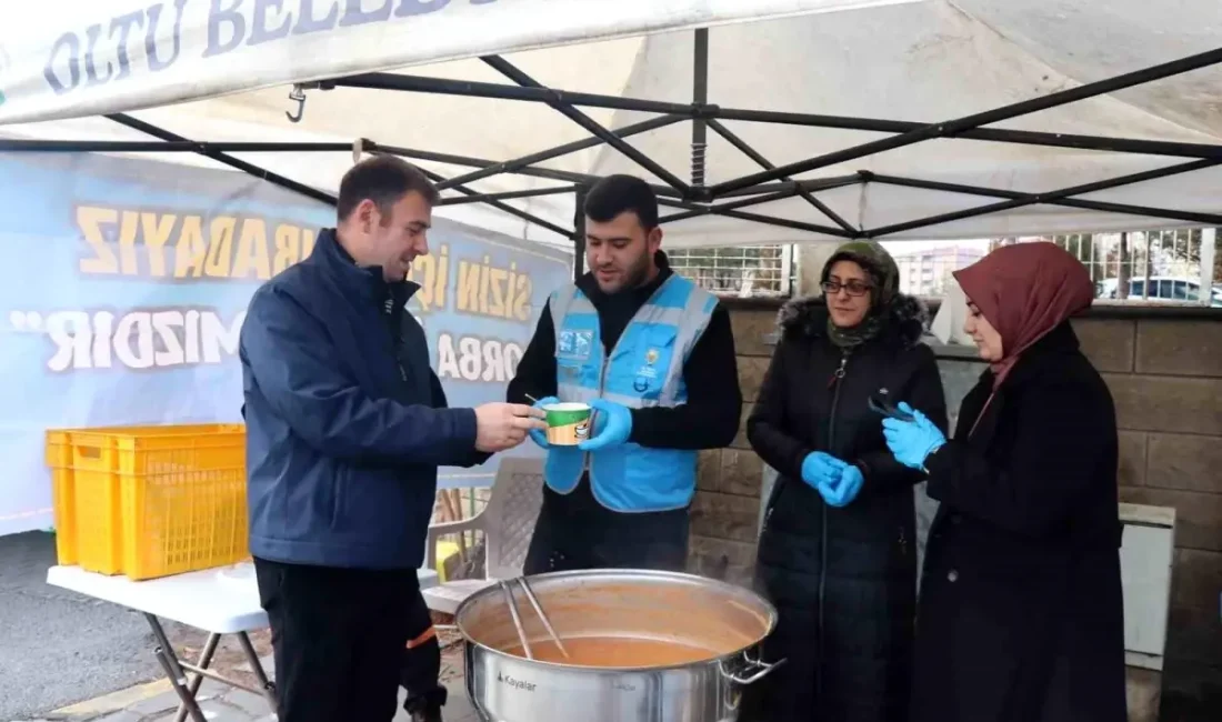 Oltu'da soğuk havaya karşı