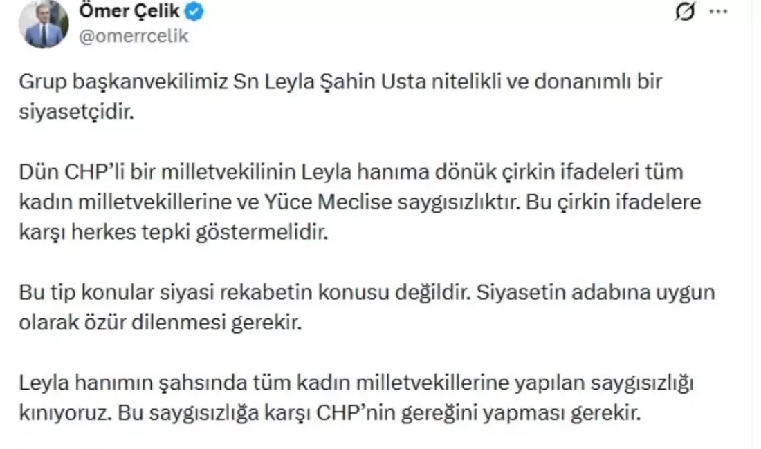 Ömer Çelik, Leyla Şahin