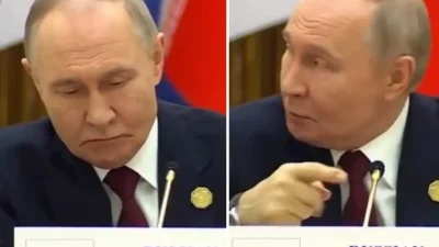 Putin'in mikrofon arızası anı sosyal
