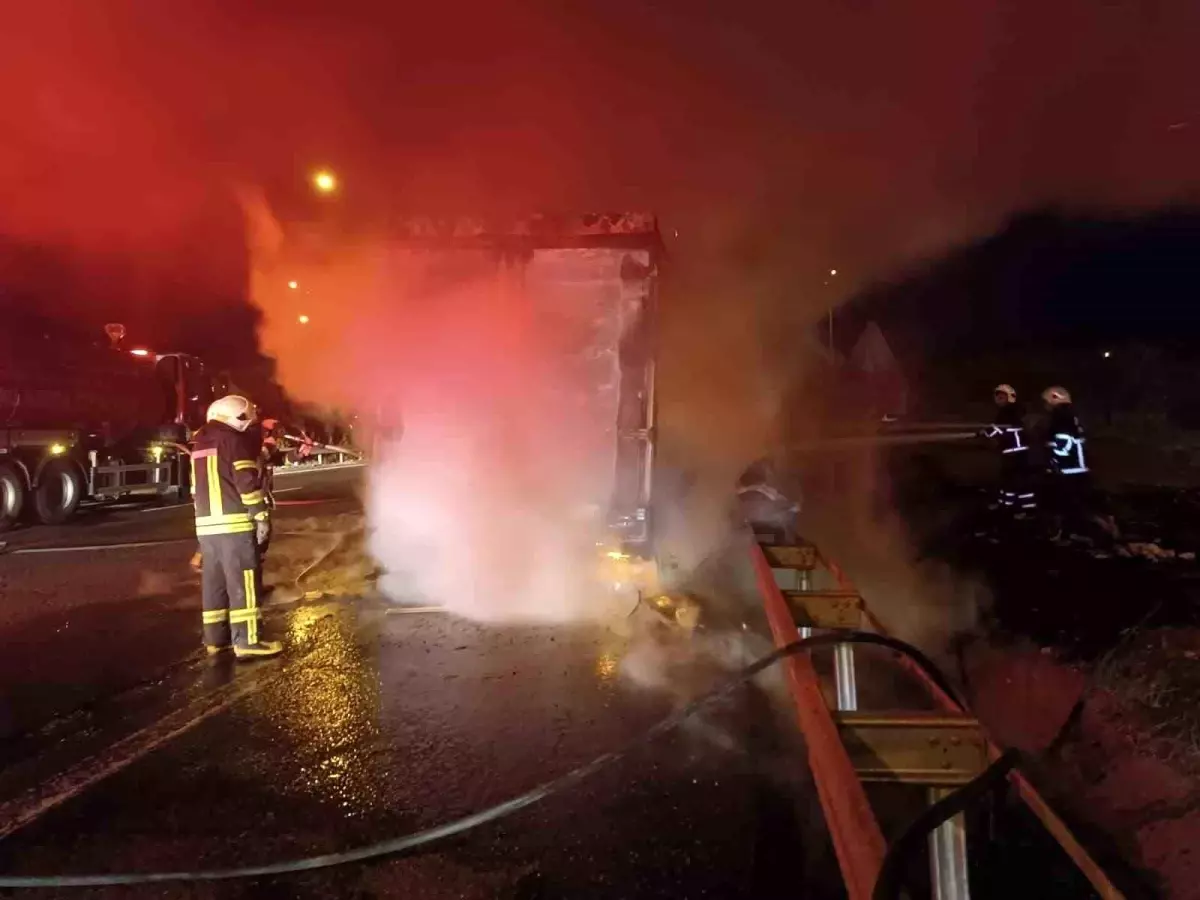 Şanlıurfa’da Beyaz Eşya Yüklü Tır Yangını: Milyonlar Zarar Gördü