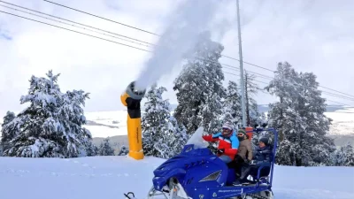 Sarıkamış Kayak Merkezi'nde suni karlama