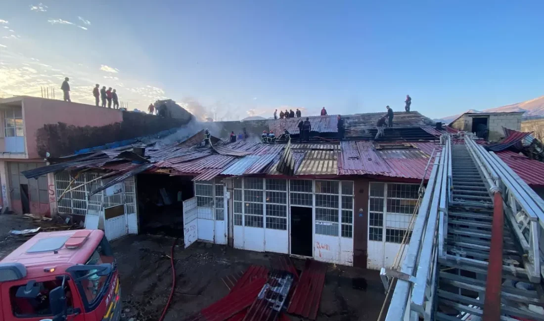 Tatvan Sanayi Sitesinde çıkan