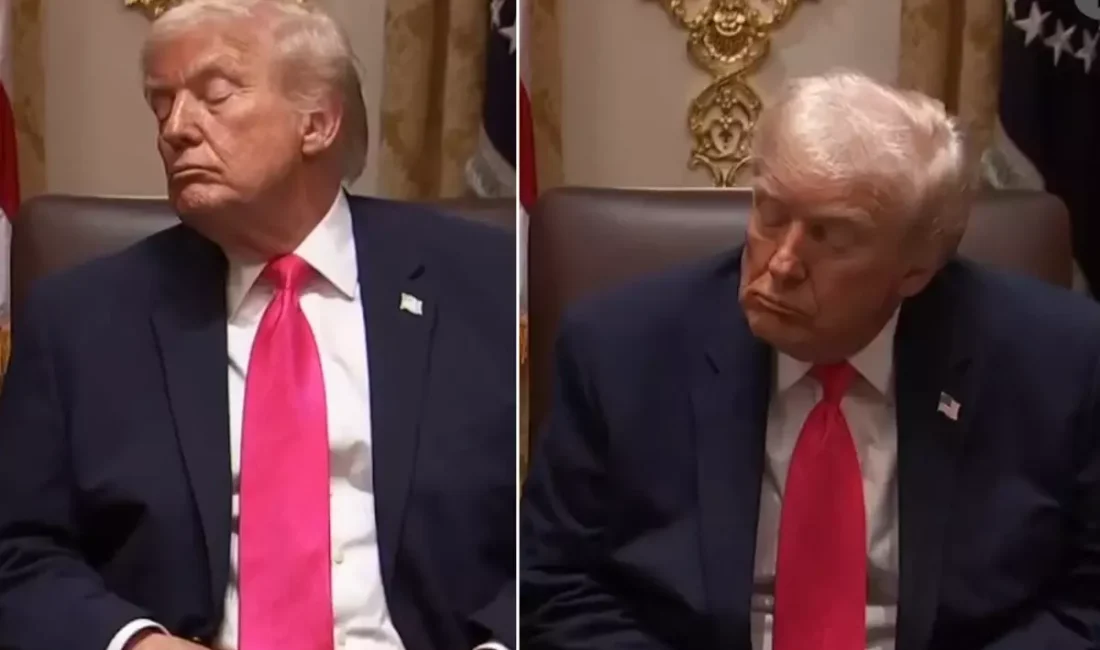 Trump'ın kabine toplantısındaki göz