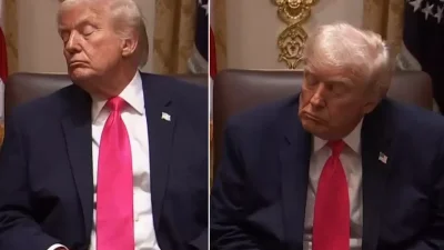 Trump’ın Kabine Toplantısındaki Göz Kapanması Sosyal Medyada Gündem Oldu