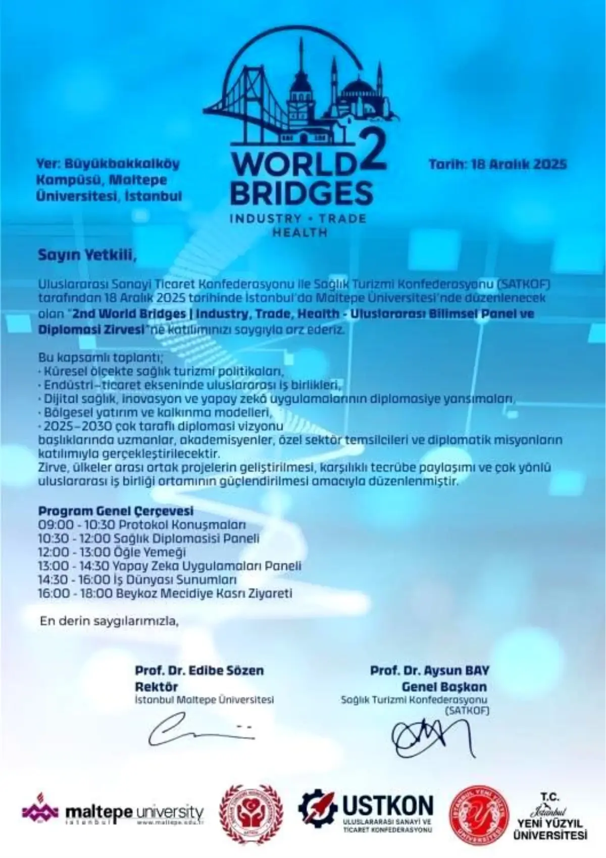 Uluslararası Sağlık ve Sanayi İşbirliği Zirvesi İstanbul’da Gerçekleşiyor