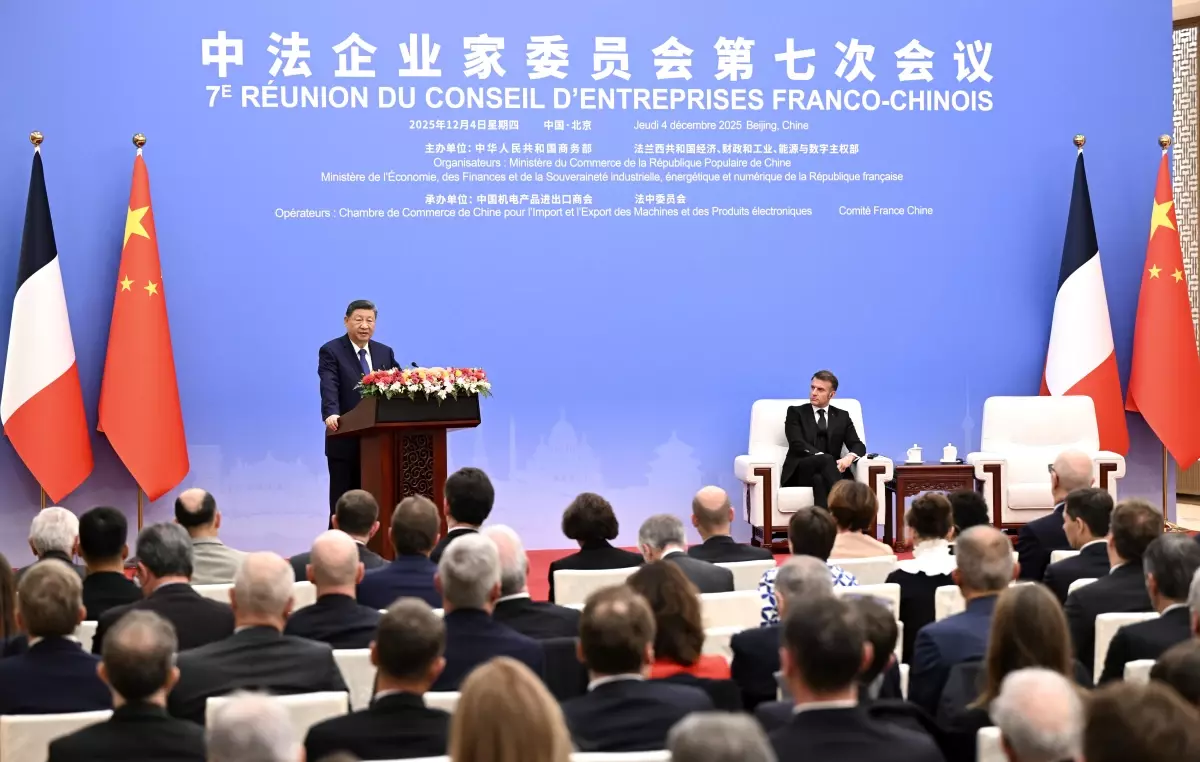 Xi Jinping ve Macron Çin-Fransa İş Konseyi Toplantısında Stratejik İşbirliğini Destekledi