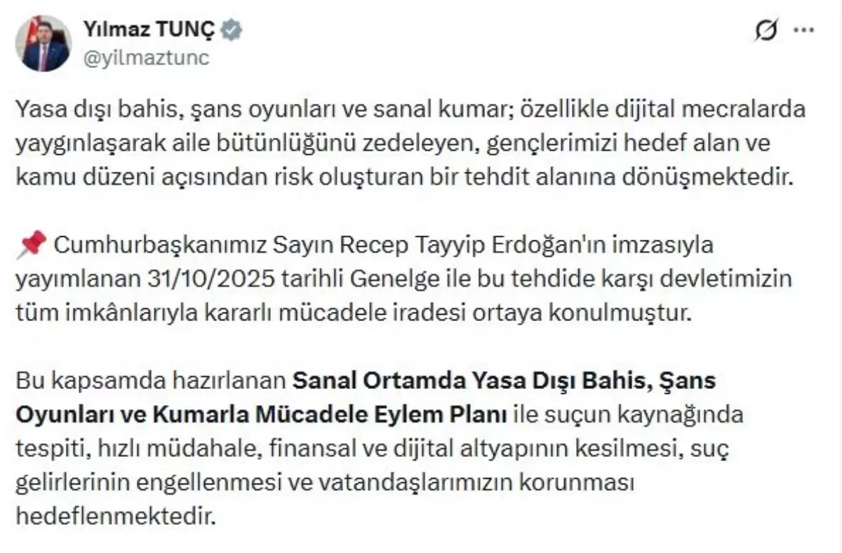 Yasa Dışı Bahis ve Kumar Mücadelede Yeni Düzenlemeler ve Hedefler